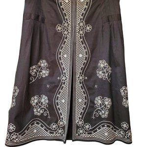 *NWT Nine & Co. Black Emroidered Skirt Size 16